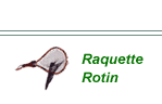 Epuisette Raquette en Rotin
